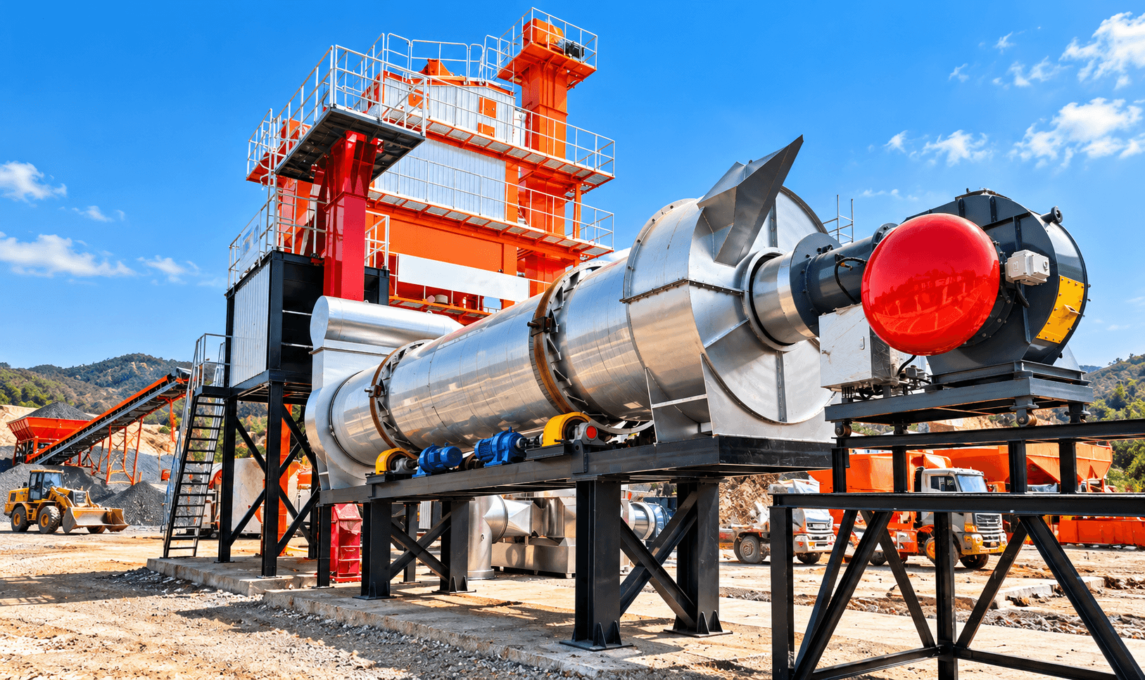 Stationary Asphalt Drum Mix Plant