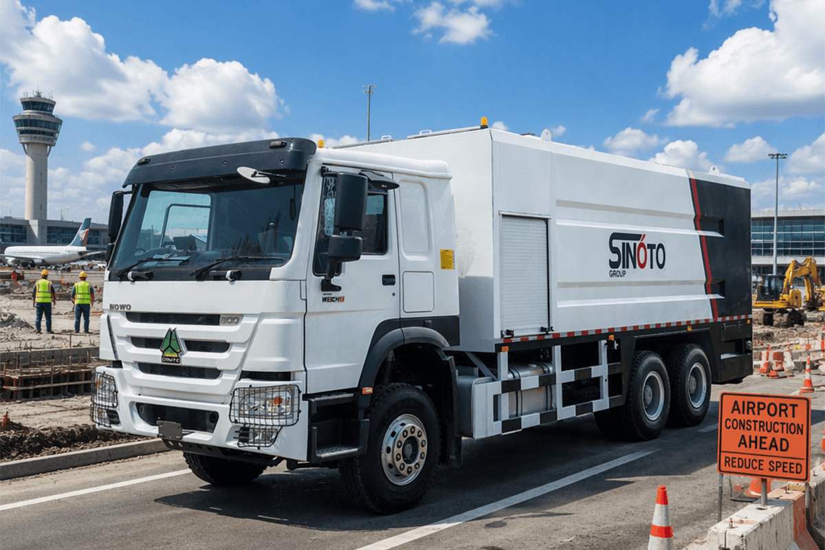 cement spreader truck