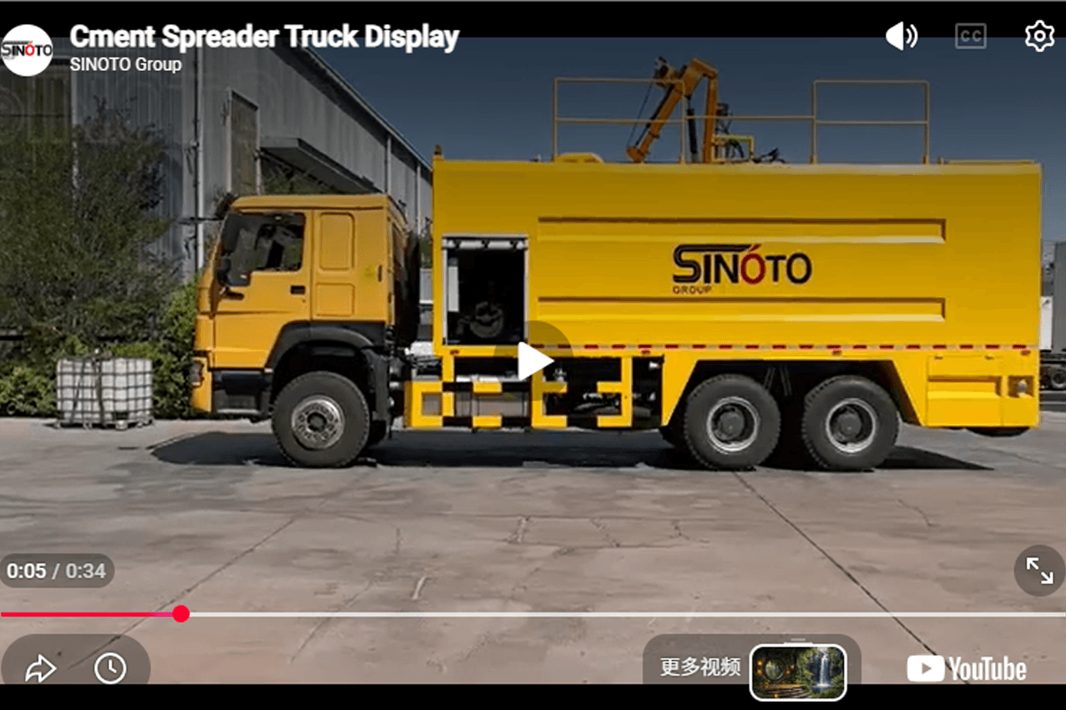cement spreader truck