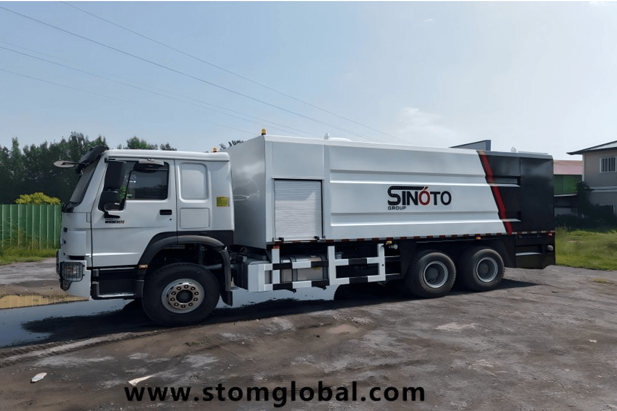 cement spreader truck