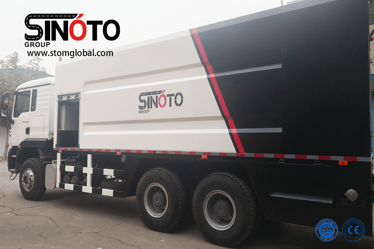 cement spreader truck