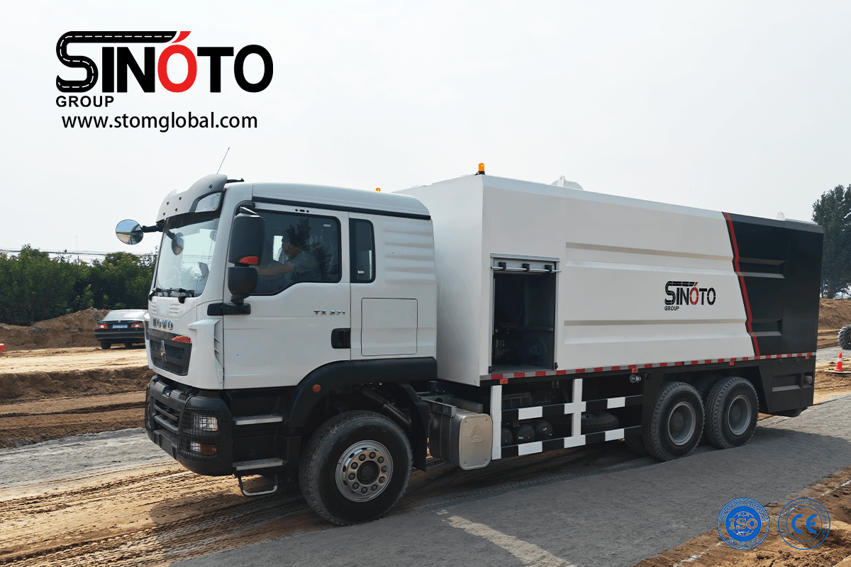 cement spreader truck
