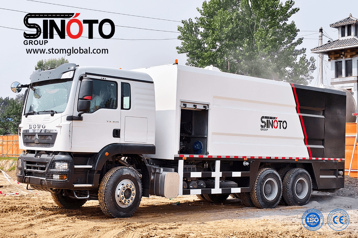 cement spreader truck