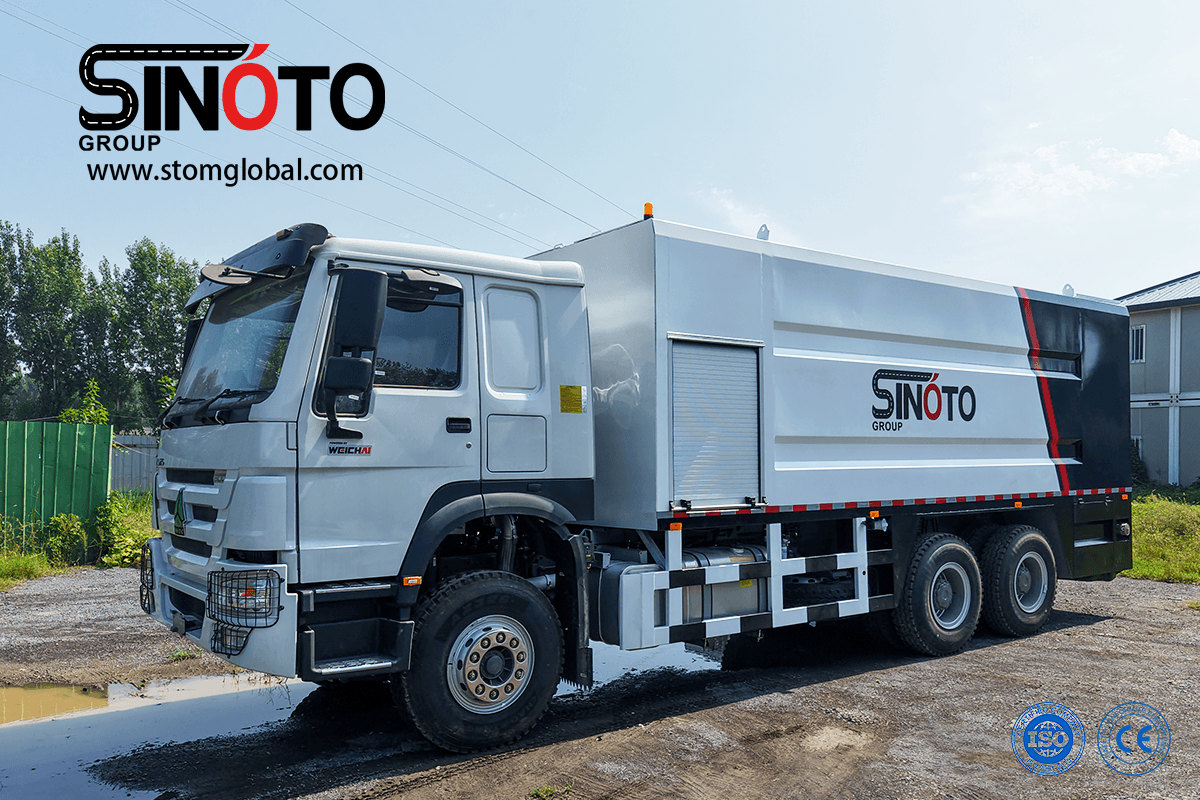 cement spreader truck