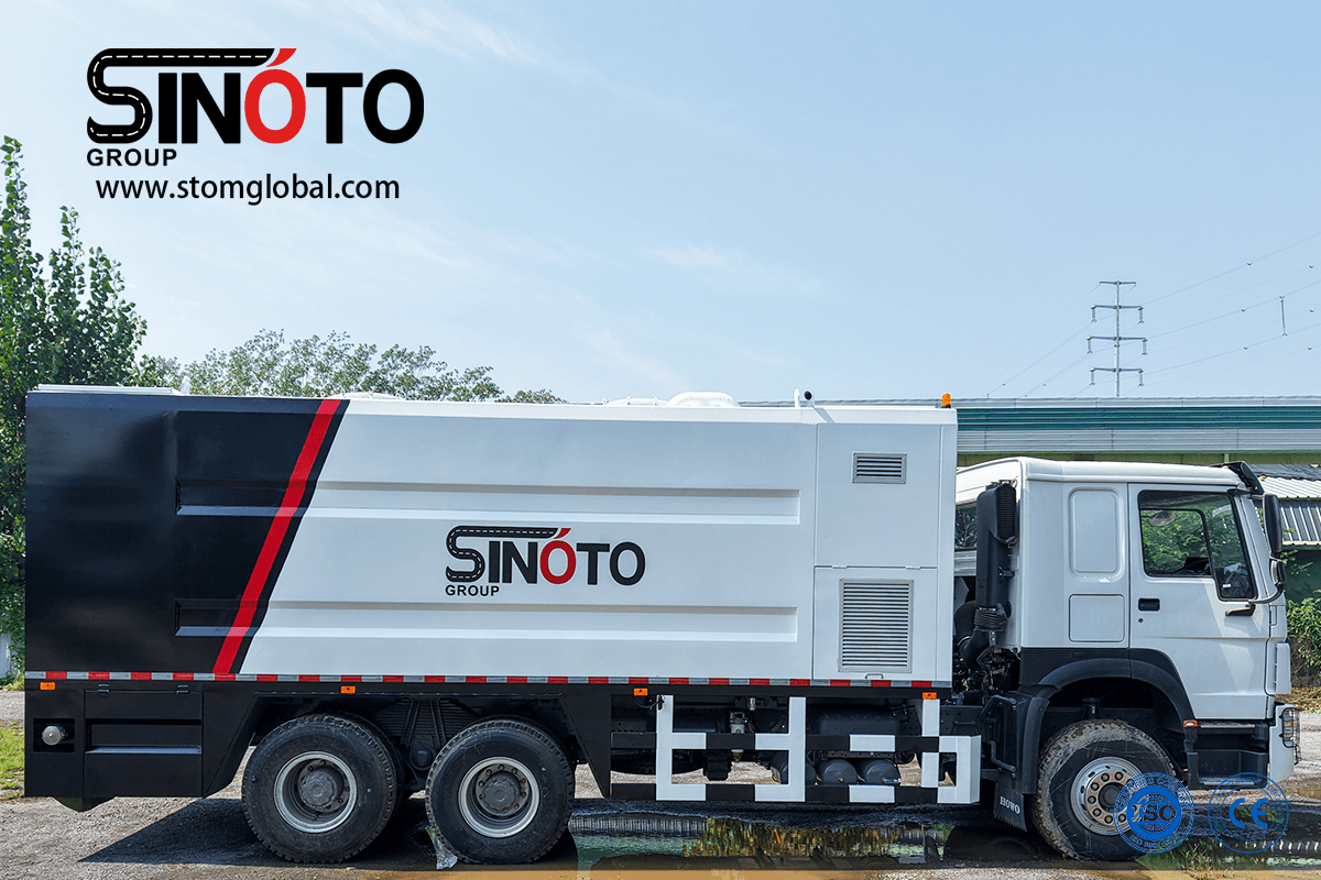 cement spreader truck