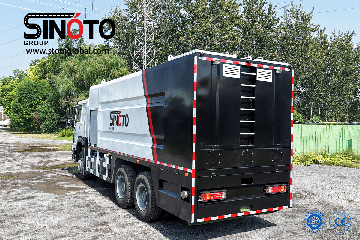 cement spreader truck