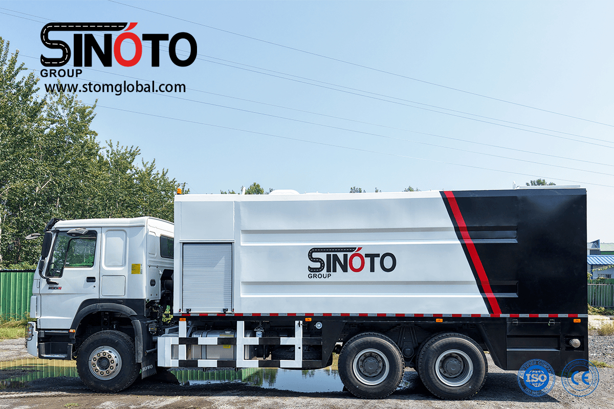 cement spreader truck