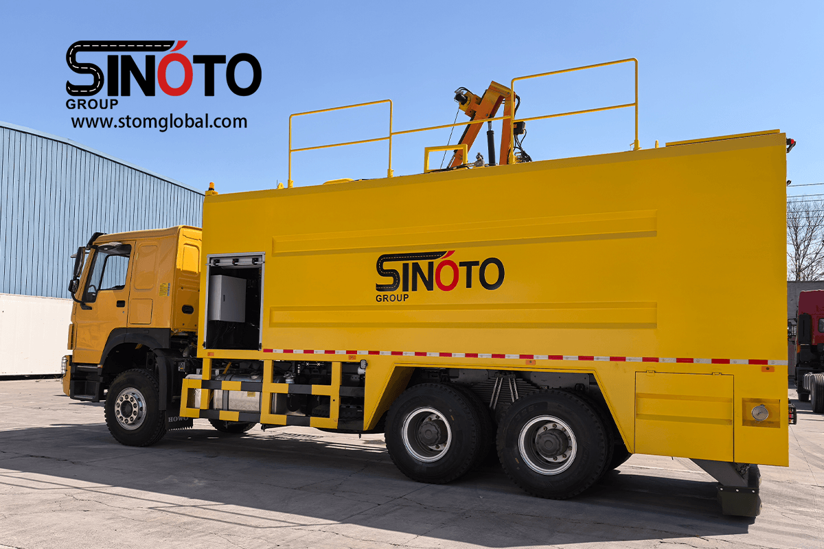 cement spreader truck