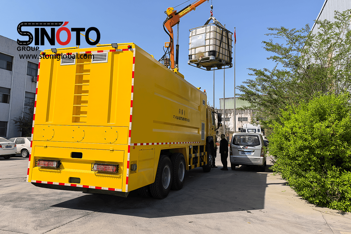 cement spreader truck