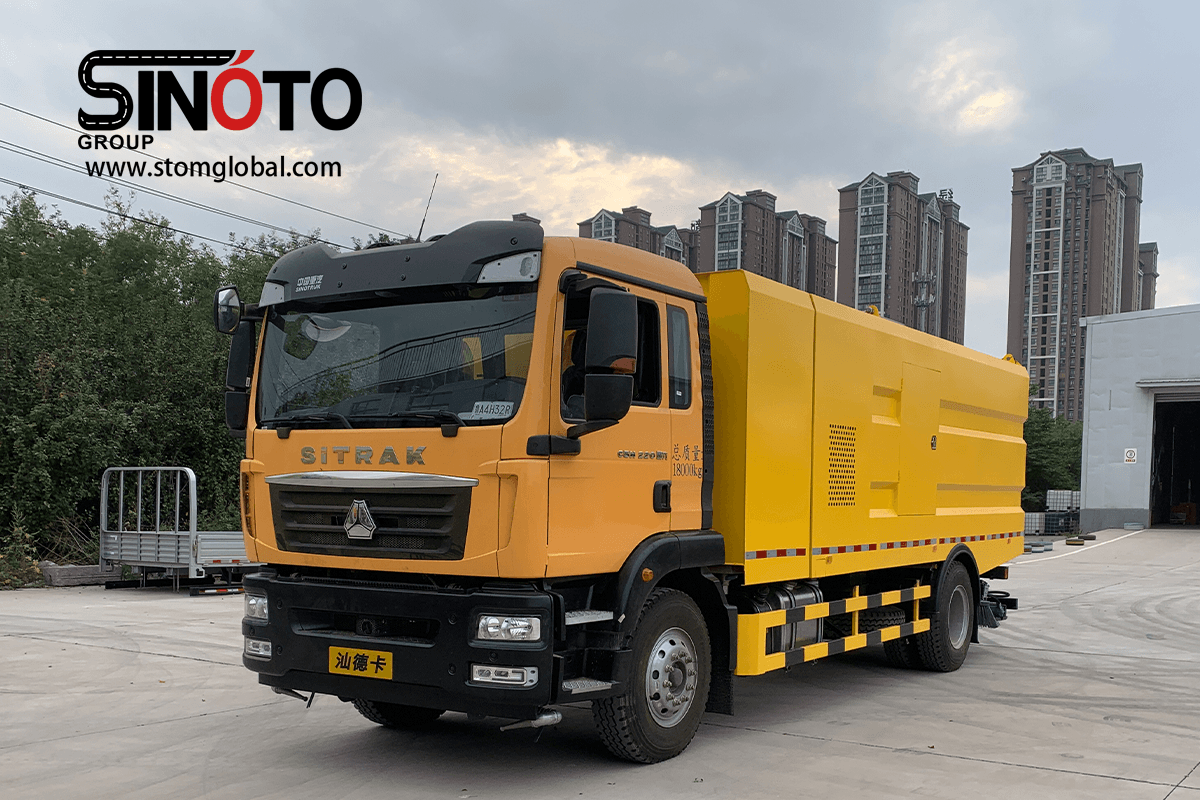 cement spreader truck