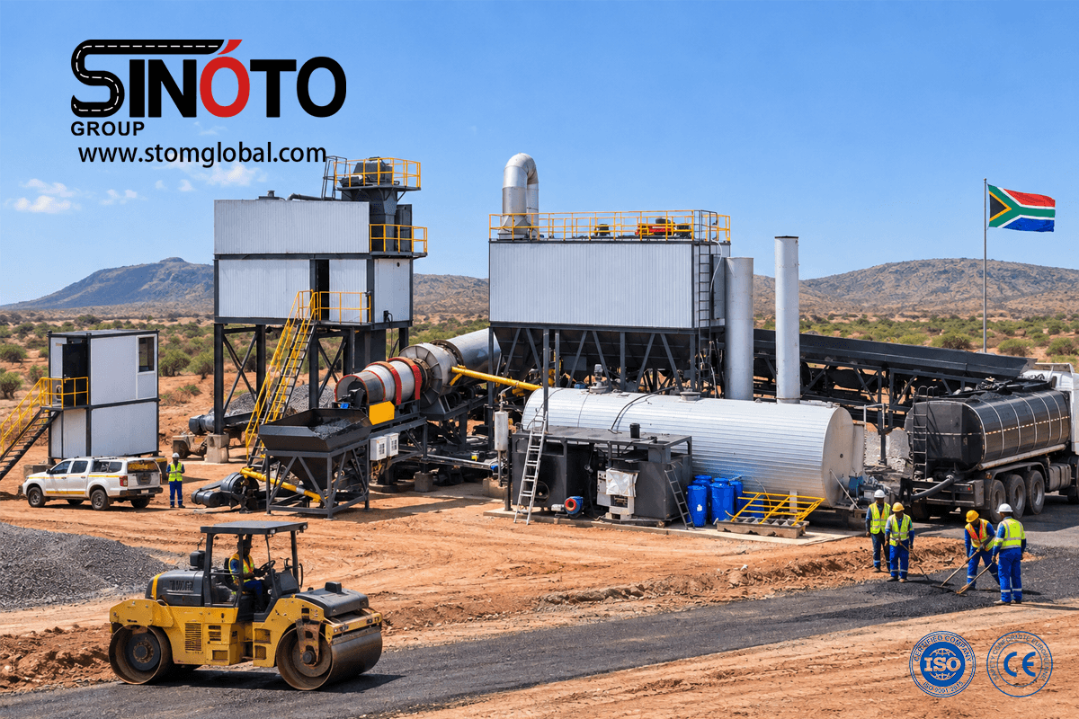 Continuous Forced Asphalt Mixing Plant