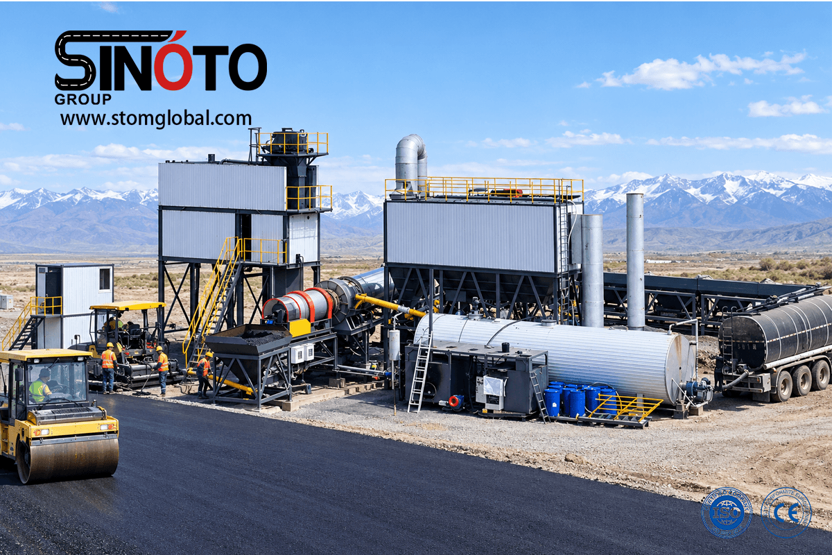 Continuous Forced Asphalt Mixing Plant