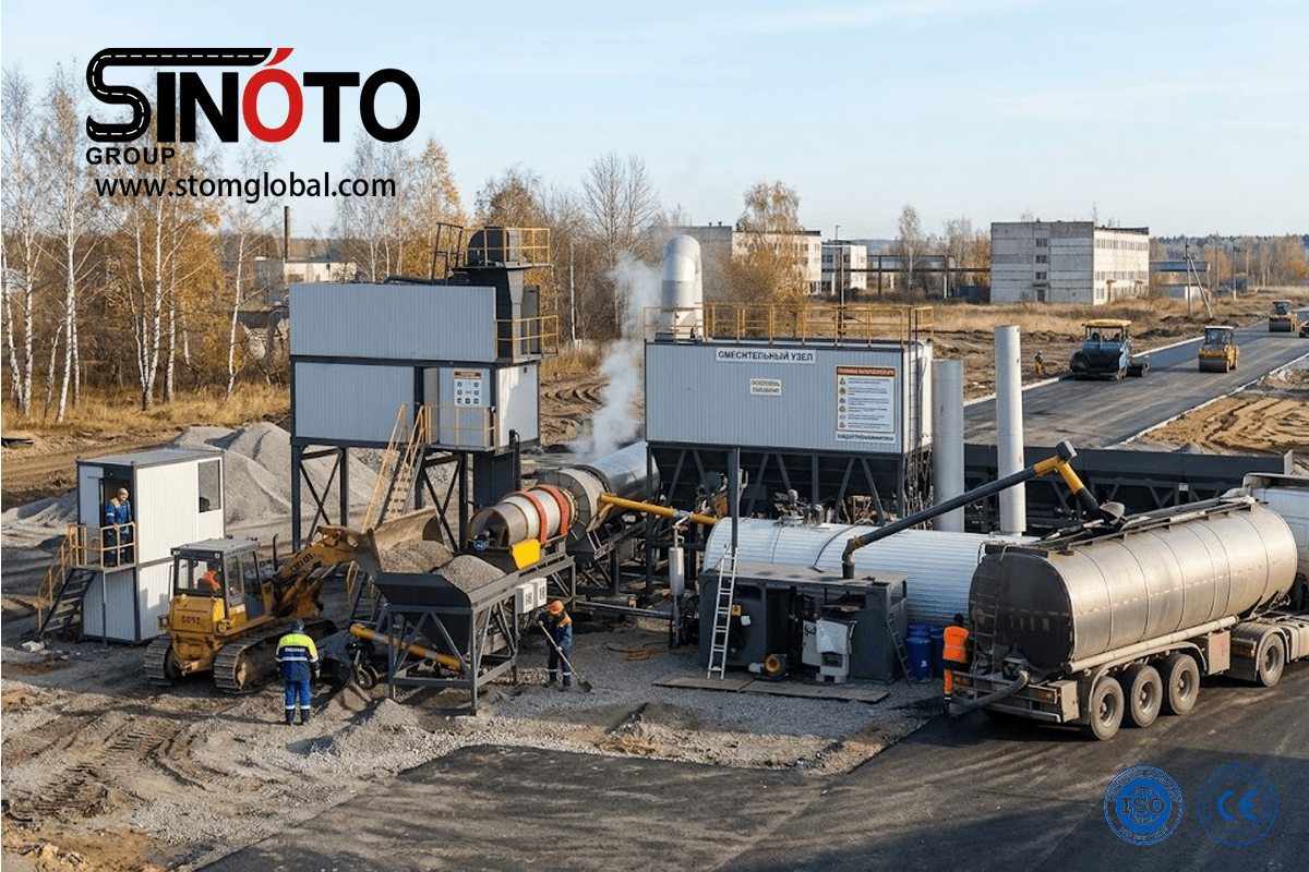 Continuous Forced Asphalt Mixing Plant