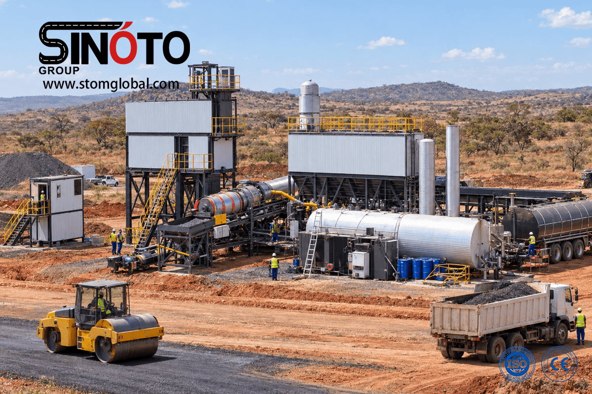 Continuous Forced Asphalt Mixing Plant