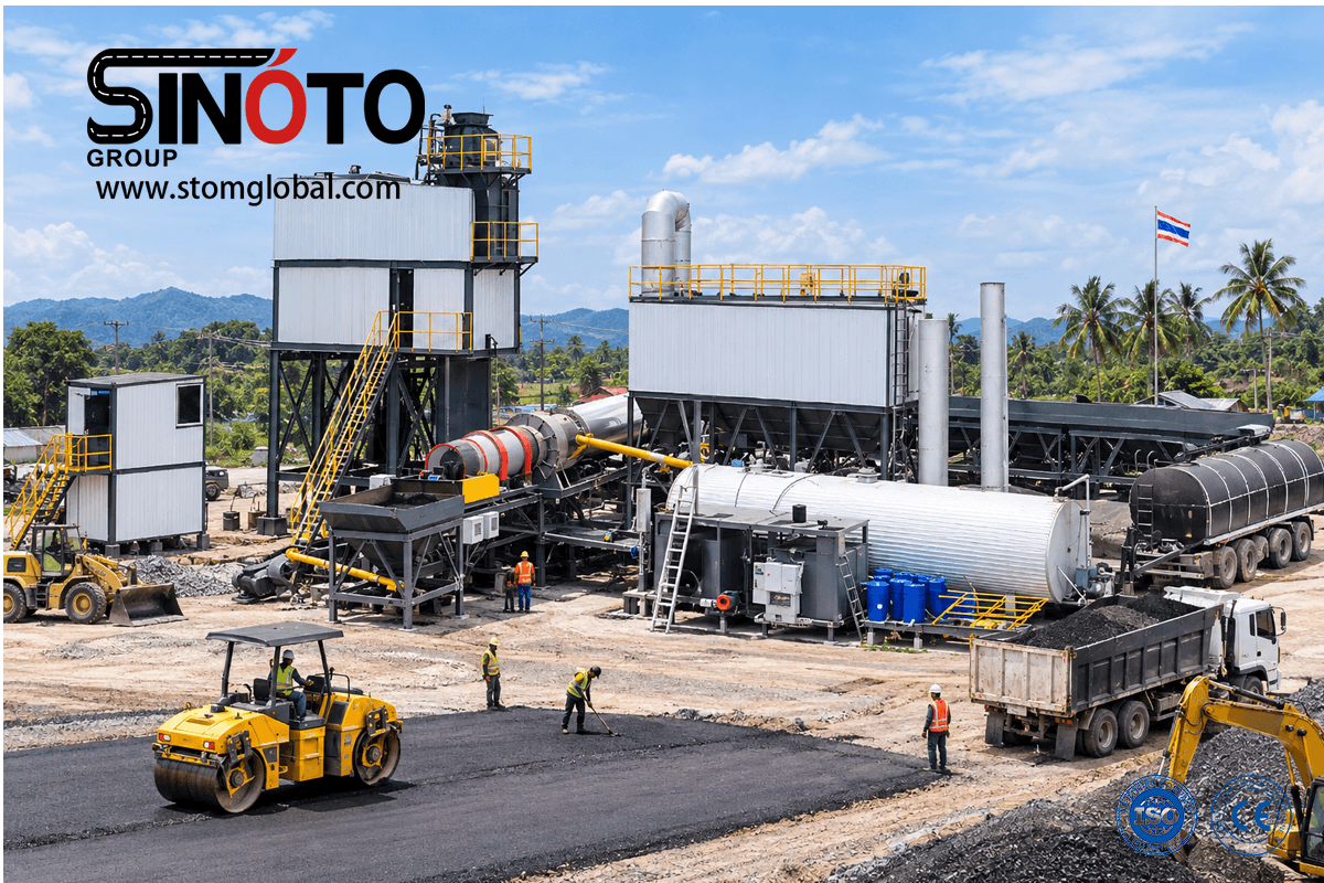 Continuous Forced Asphalt Mixing Plant
