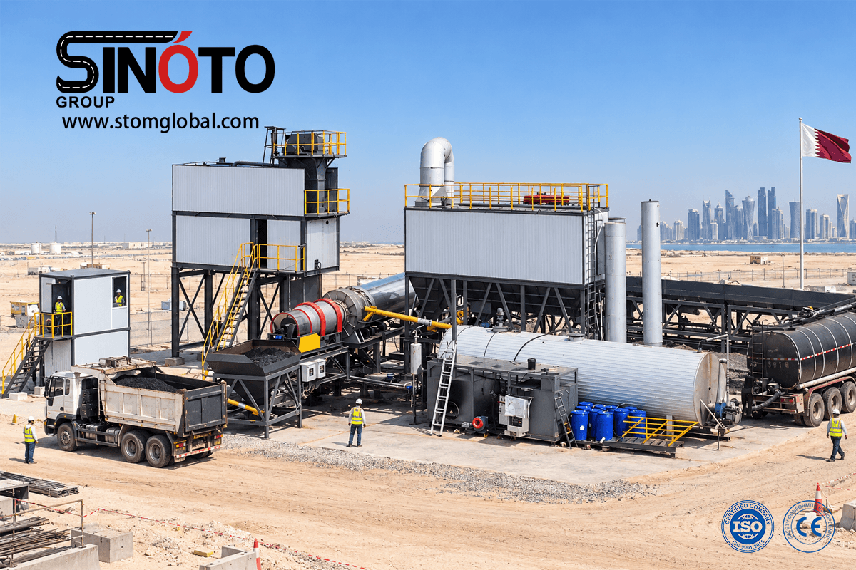 Continuous Forced Asphalt Mixing Plant