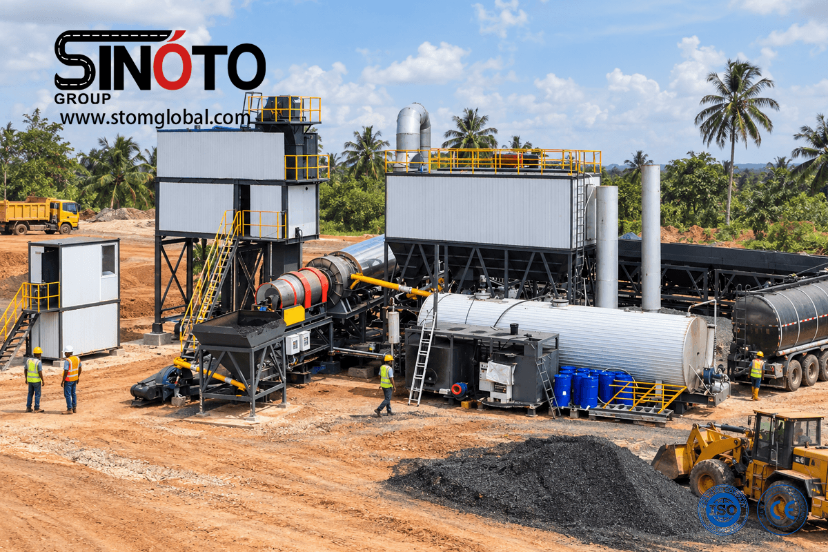 Continuous Forced Asphalt Mixing Plant
