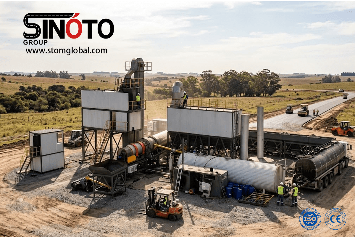 Continuous Forced Asphalt Mixing Plant