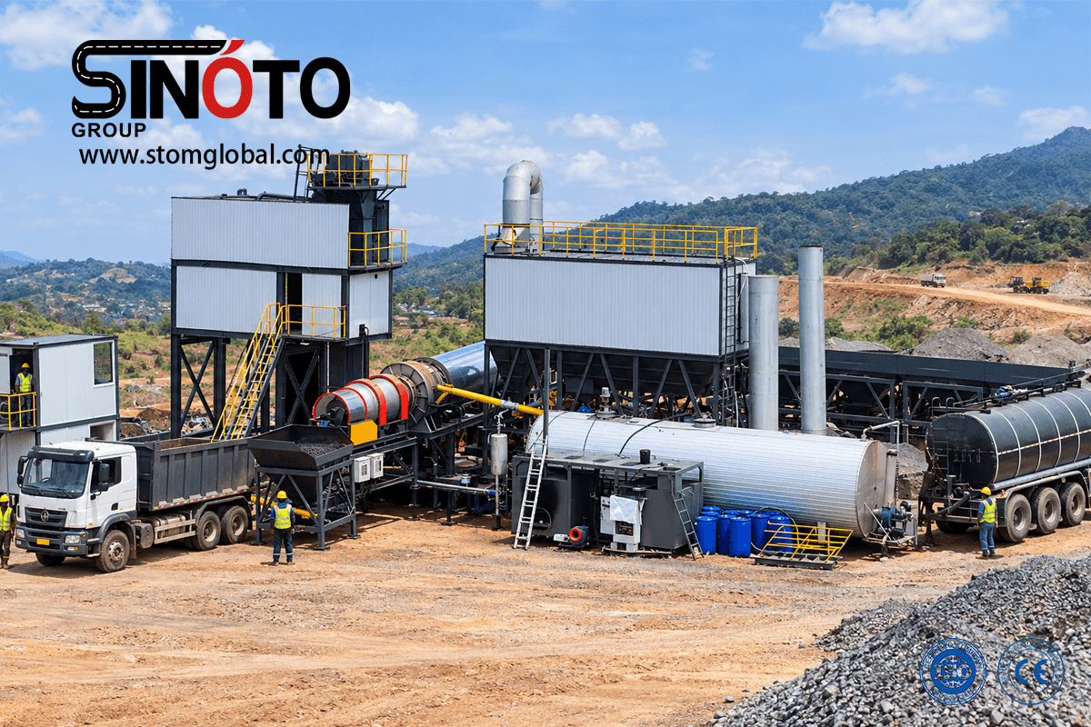 Continuous Forced Asphalt Mixing Plant