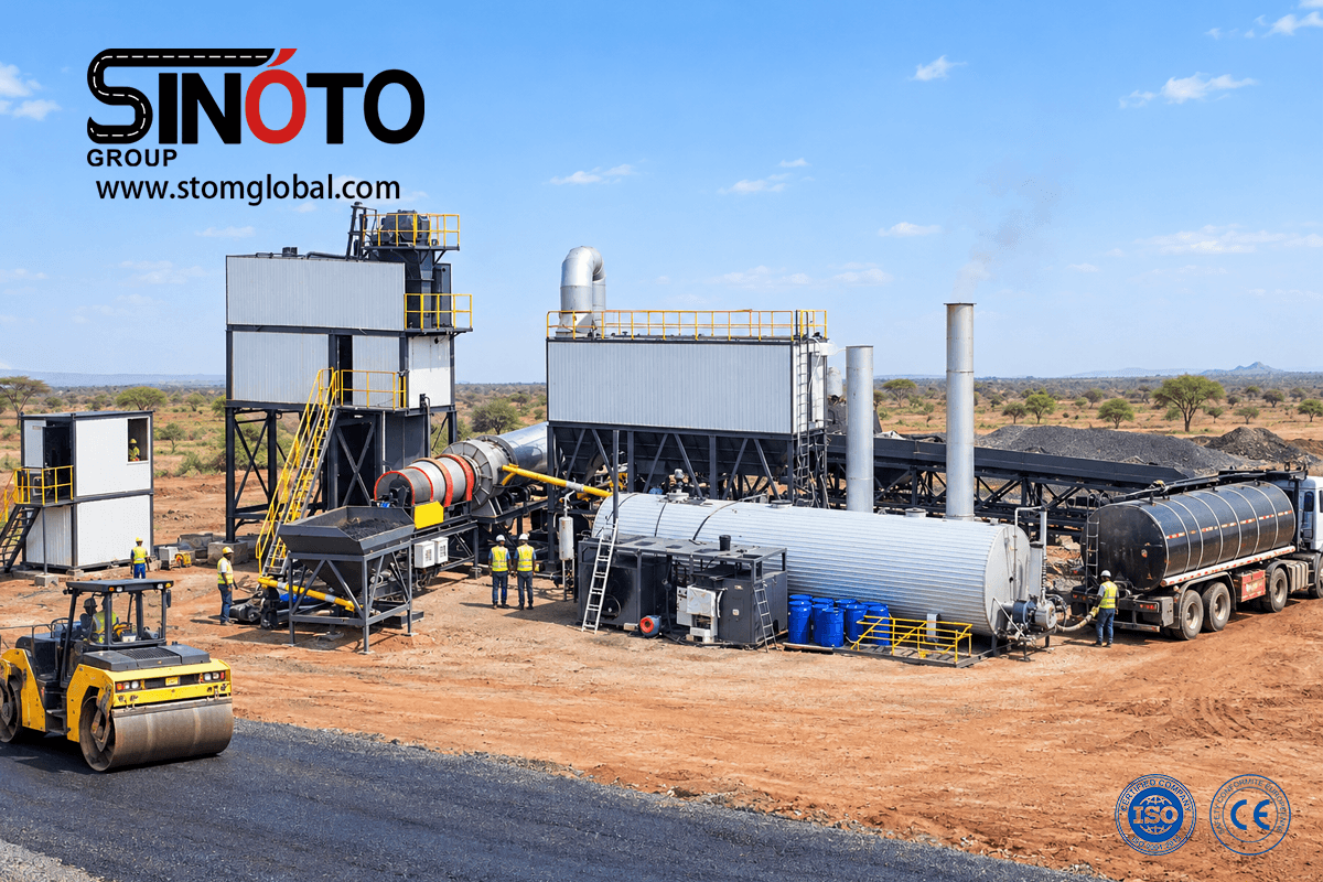 Continuous Forced Asphalt Mixing Plant