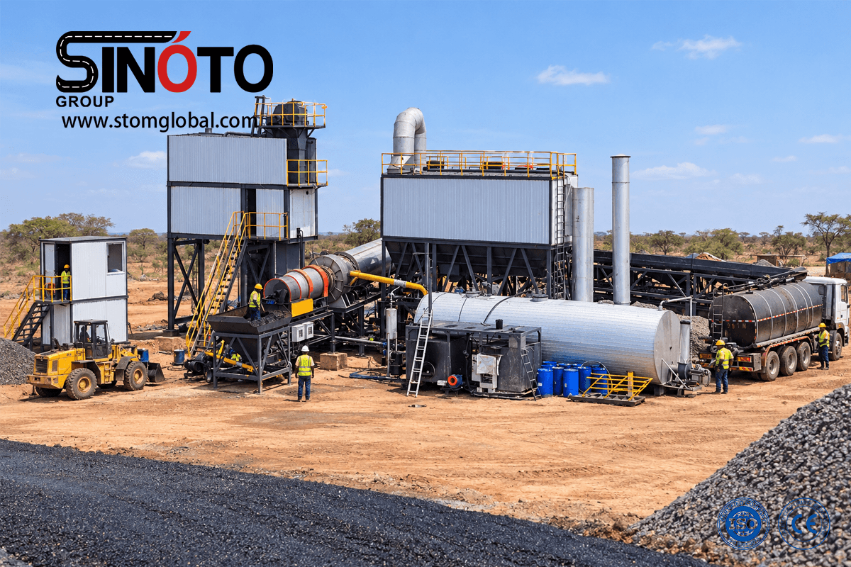 Continuous Forced Asphalt Mixing Plant