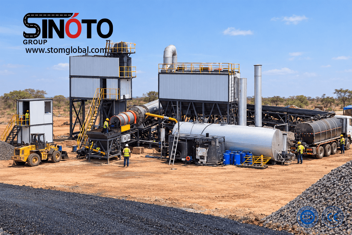 Continuous Forced Asphalt Mixing Plant