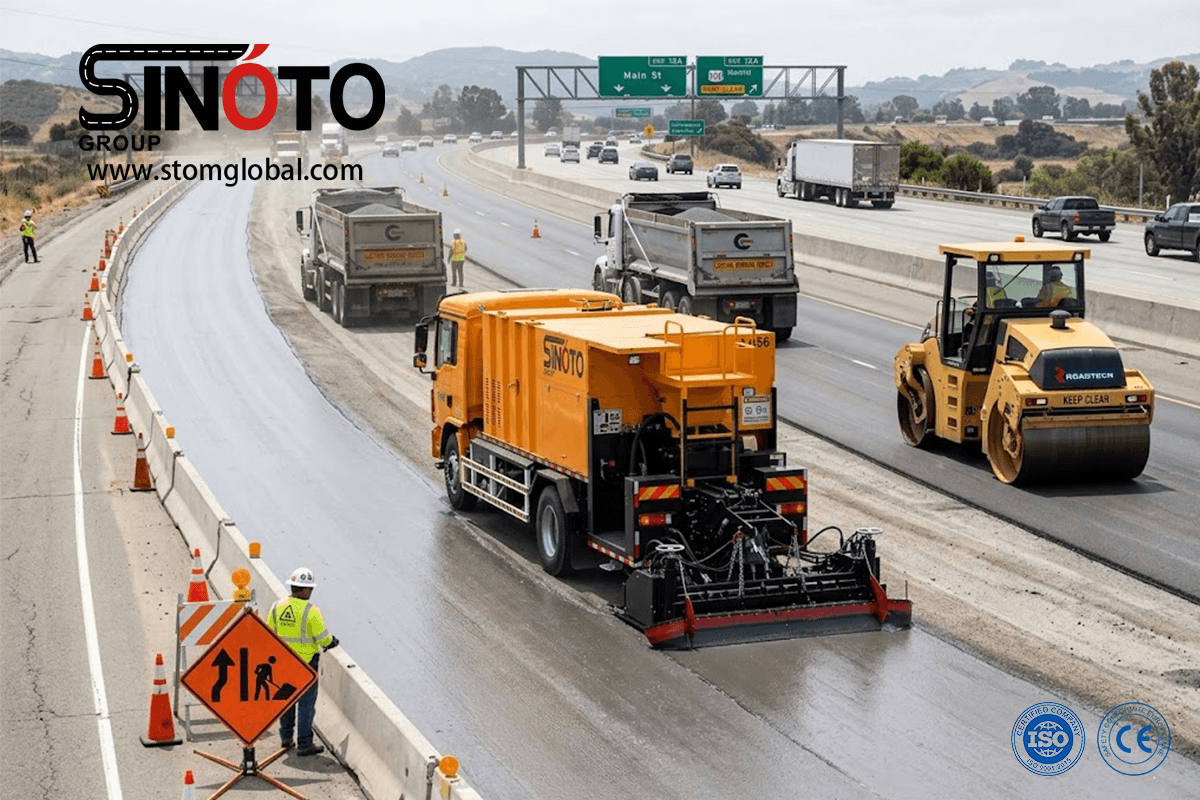 Slurry Sealing Paver