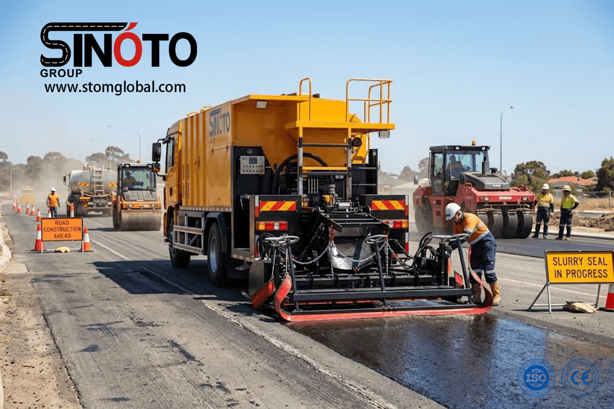 Slurry Sealing Paver