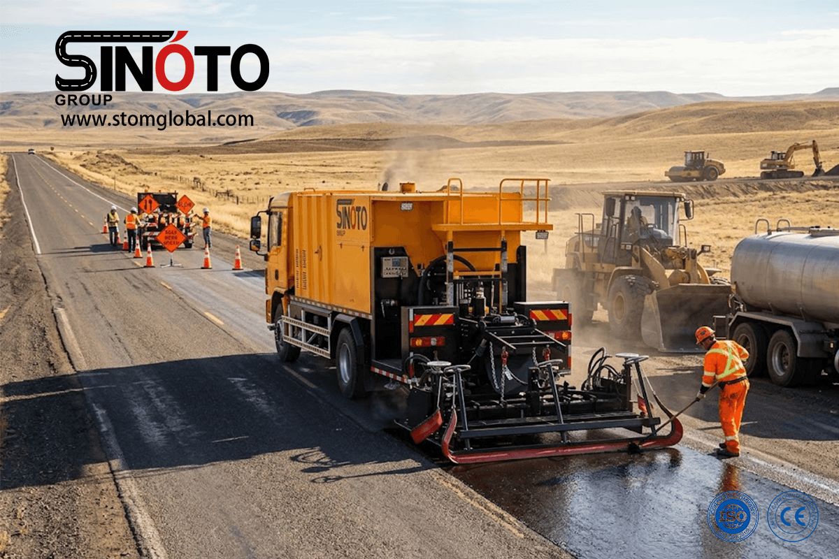 Slurry Sealing Paver