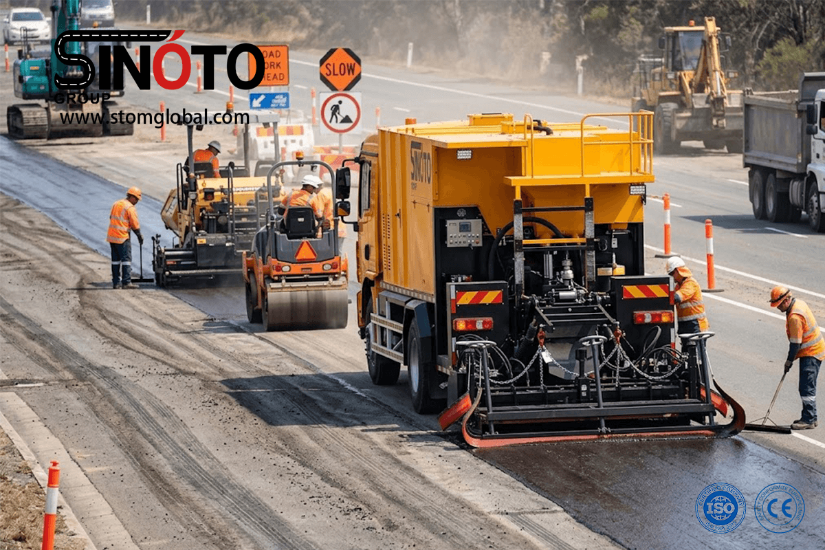 Slurry Sealing Paver