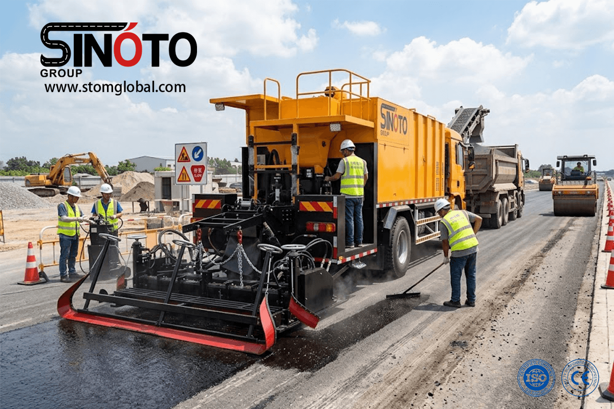 Slurry Sealing Paver
