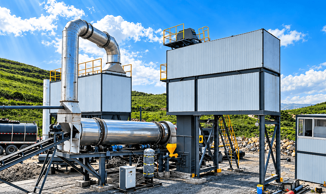 Continuous Forced Asphalt Mixing Plant